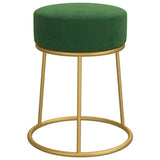 Vidaxl hocker rond fluweel groen