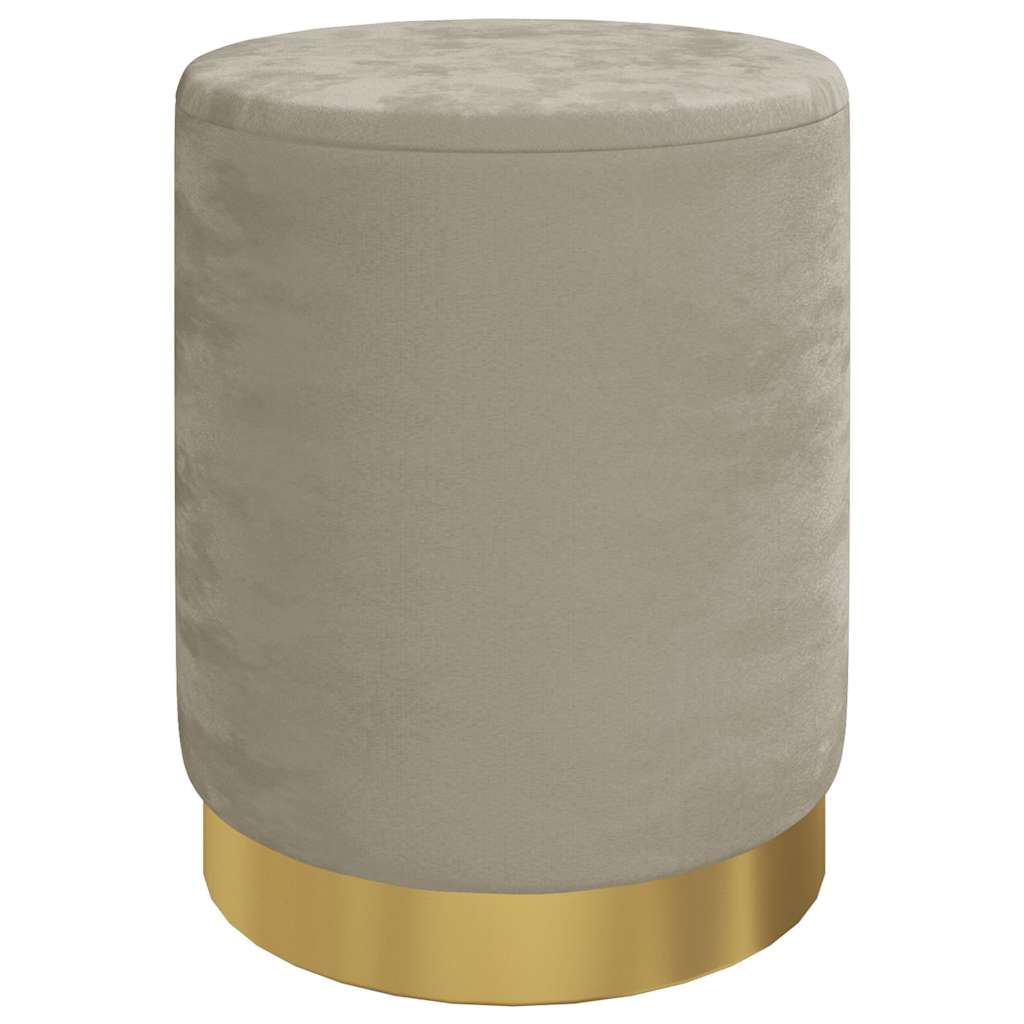 Vidaxl hocker met opbergruimte rond fluweel 31 x 37 cm donkergrijs