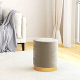 Vidaxl hocker met opbergruimte rond fluweel 31 x 37 cm donkergrijs
