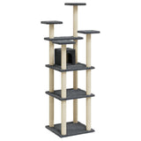 Vidaxl -Katzenmöbel mit Sisal -Kratzerposten 171 cm dunkelgrau