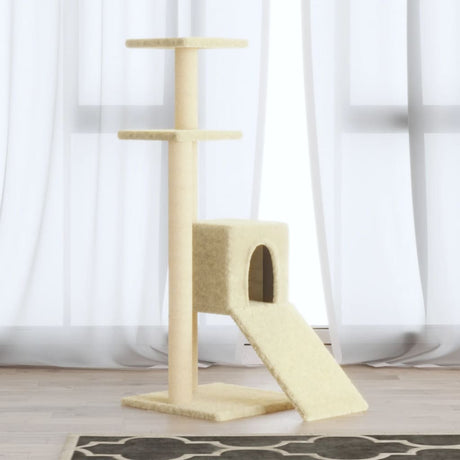 Vidaxl -Katzenmöbel mit Sisal -Kratzerposten 92 cm Creme -Colored