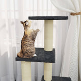Vidaxl -Katzenmöbel mit Sisal -Kratzern 92 cm dunkelgrau