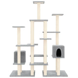 Vidaxl -Katzenmöbel mit Sisal -Kratzern 145 cm hellgrau