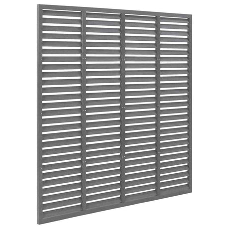 Vidaxl Lamellenhek 180x180 cm HKC Grau