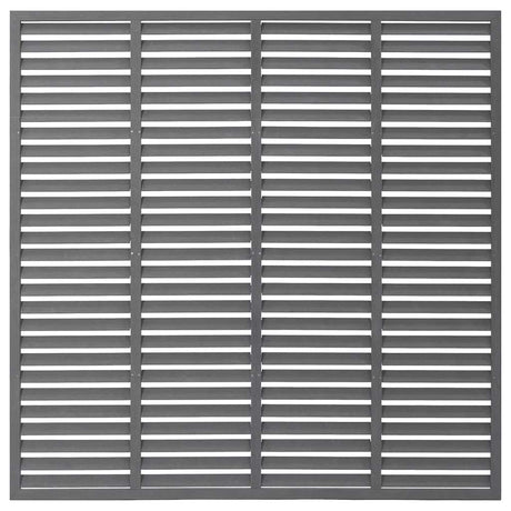 Vidaxl Lamellenhek 180x180 cm HKC Grau