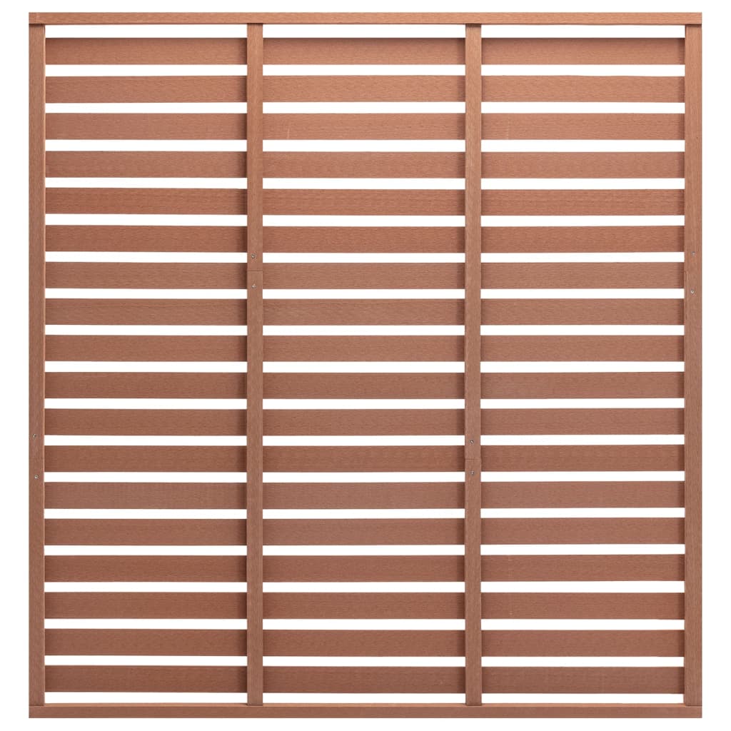 VIDAXL -Zauntafel 180x180 cm HKC Brown
