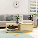 Vidaxl salontafel 110x50x33,5 cm massief vurenhout