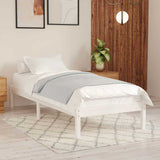 Vidaxl bedframe massief grenenhout wit 100x200 cm
