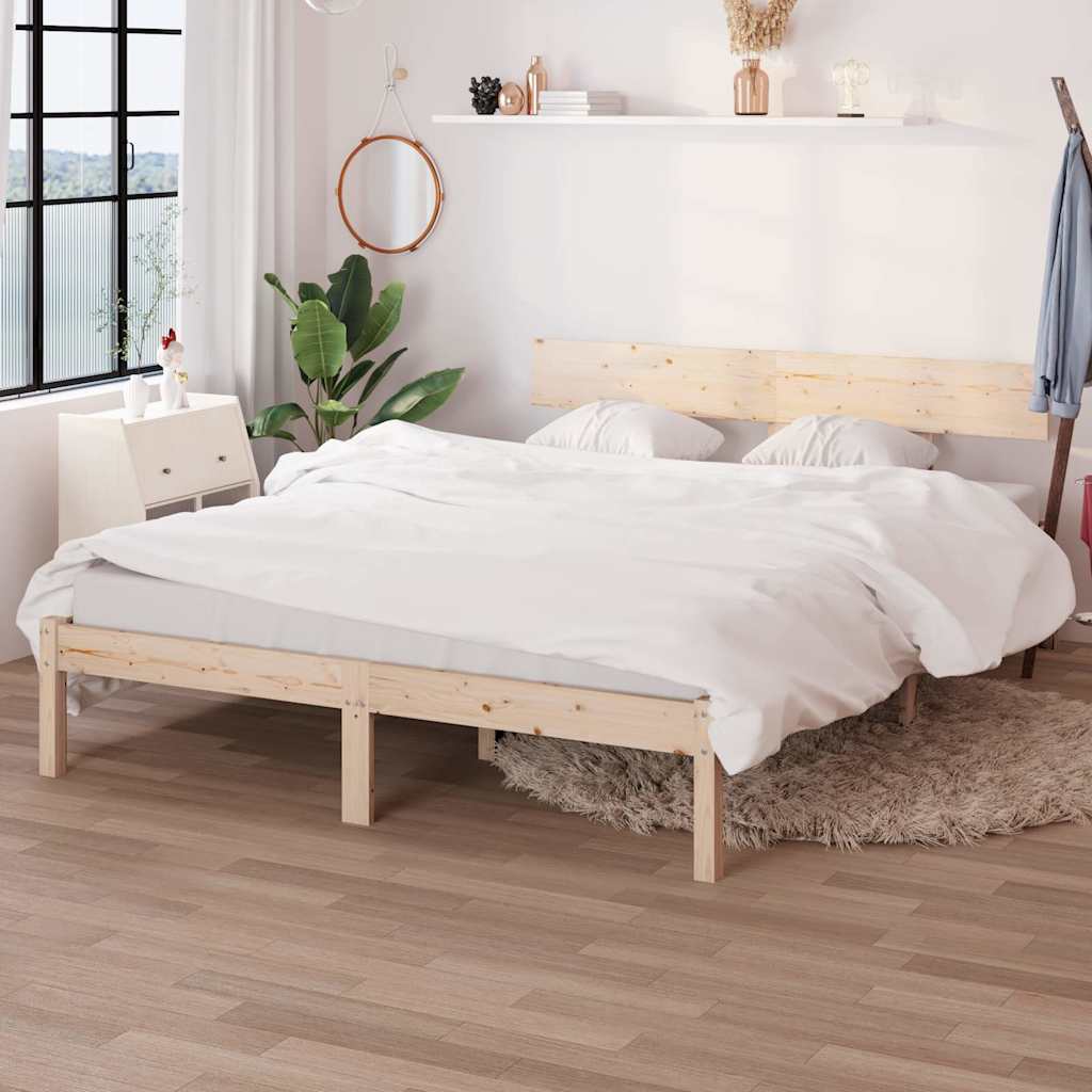 Vidaxl bedframe massief hout 120x190 cm