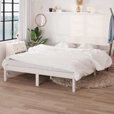 Vidaxl bedframe massief grenenhout wit 120x200 cm