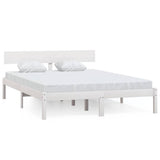 Vidaxl bedframe massief grenenhout wit 140x200 cm