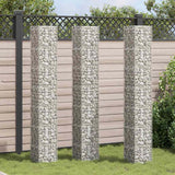 Vidaxl Schanskorf Pflanzer 3 ST erhöht 30 x 30 x 24 cm Eisen