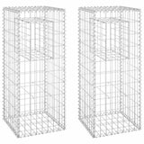 Vidaxl Schanskorf Posts 2 PCs 40x40x100 cm Eisen