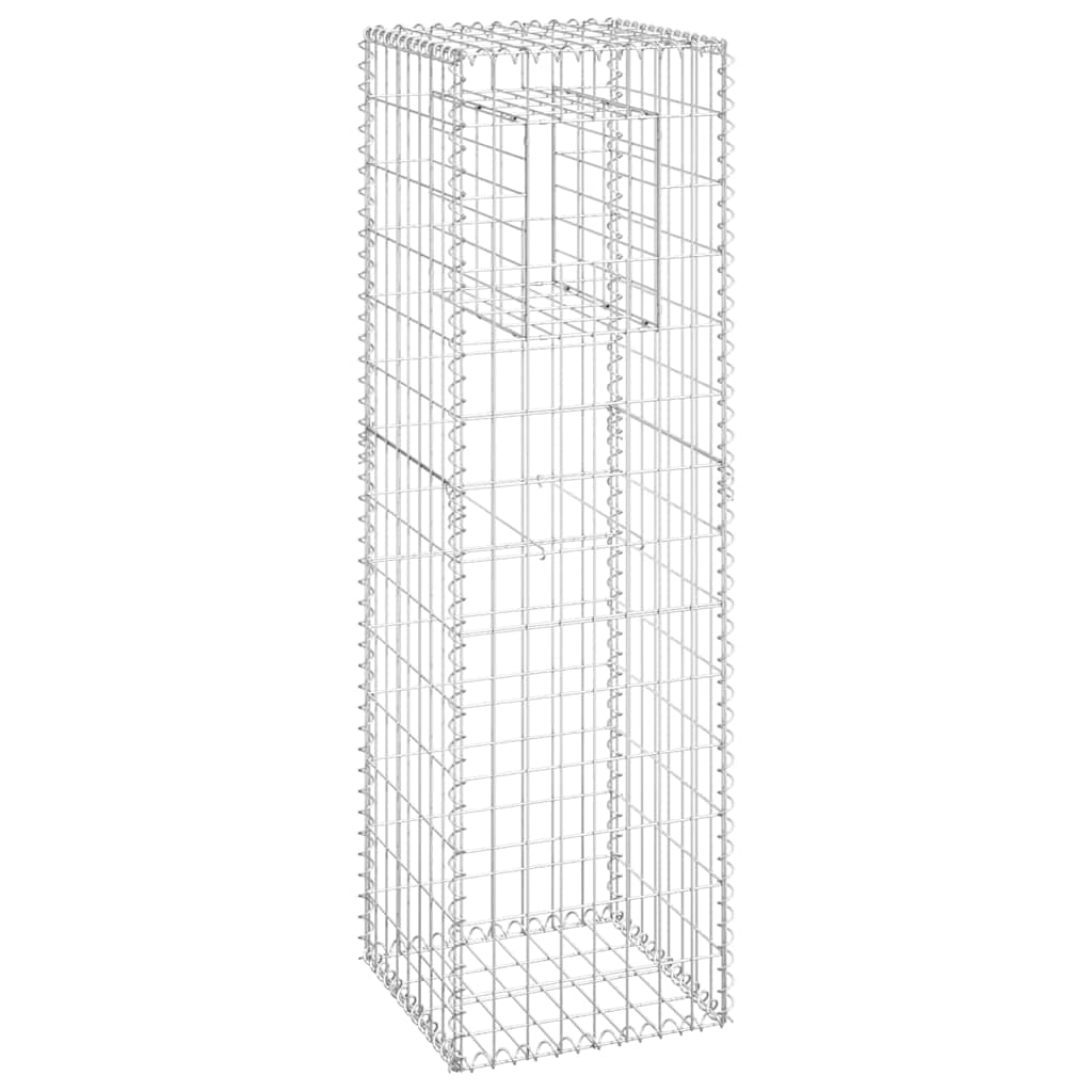 Vidaxl Schanskorf Pole 40x40x140 cm Eisen