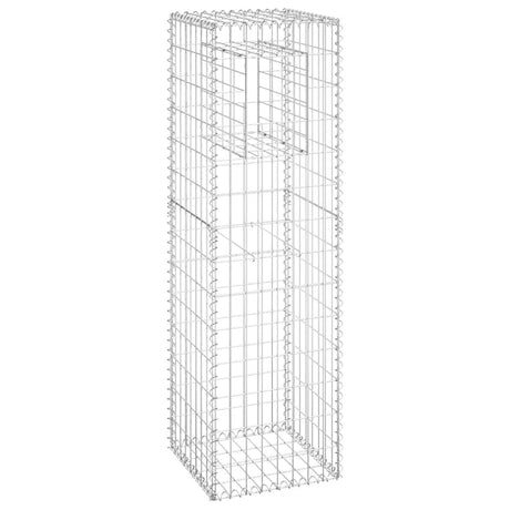 Vidaxl Schanskorf Pole 40x40x140 cm Eisen