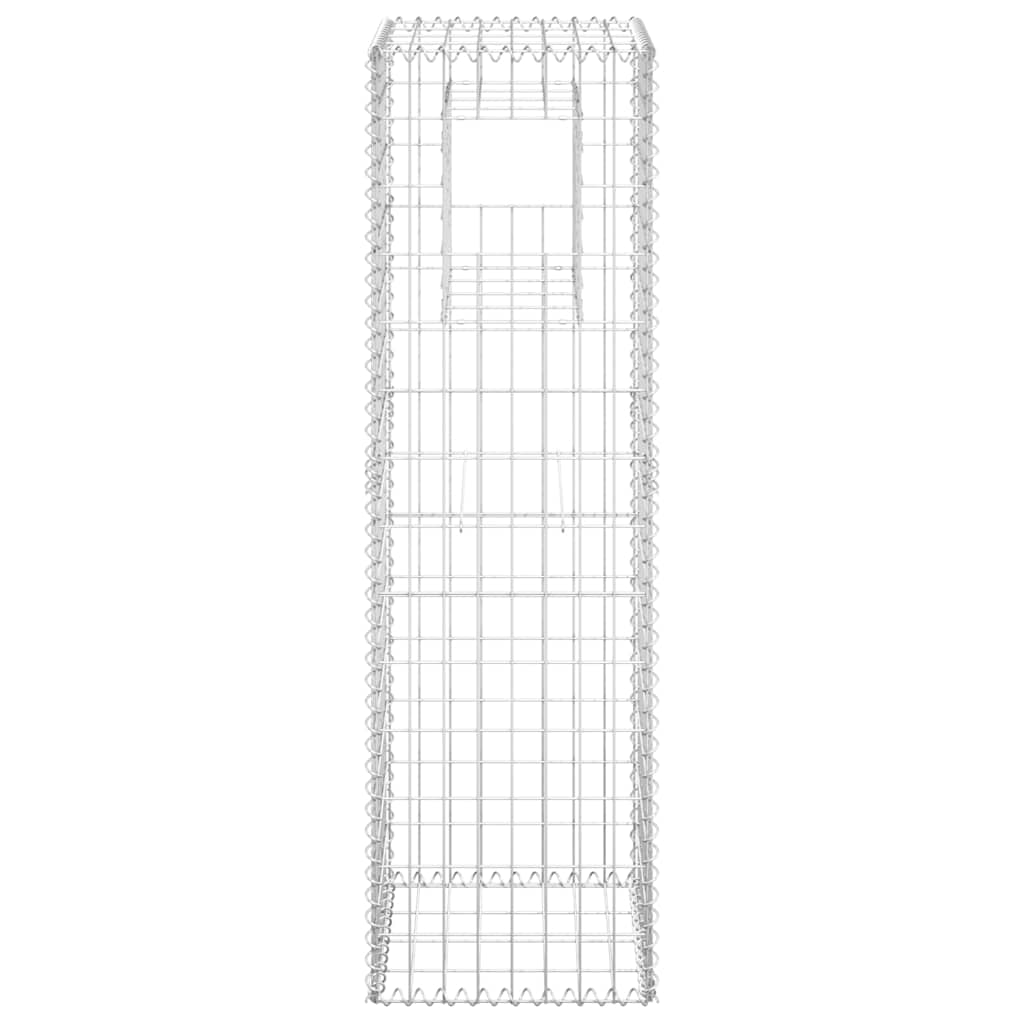 Vidaxl Schanskorf Pole 40x40x140 cm Eisen