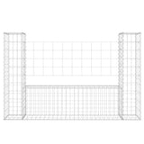 Vidaxl Schanskorf U-förmig mit 2 Pfosten 140x20x100 cm Eisen