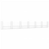 Vidaxl Schanskorf U-förmig mit 7 Pfosten 740x20x100 cm Eisen