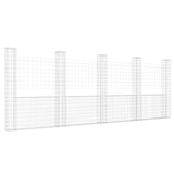 Vidaxl Schanskorf U-förmig mit 5 Pfosten 500x20x200 cm Eisen