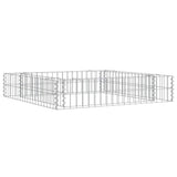 Vidaxl Gabion -Pflanzer erhoben 100x100x20 cm verzinkter Stahl