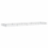 Vidaxl Gabion -Pflanzer vermehrte 400x100x20 cm verzinkter Stahl