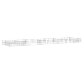 Vidaxl Gabion -Pflanzer vermehrte 400x100x20 cm verzinkter Stahl