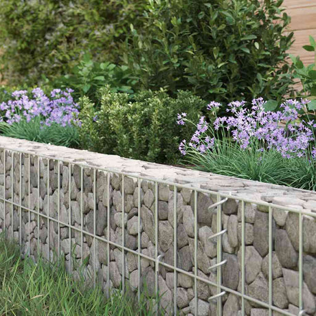 Vidaxl Gabion -Pflanzer erhöhte 500x100x20 cm verzinkter Stahl