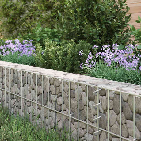 Vidaxl Gabion -Pflanzer erhöhte 800x100x20 cm verzinkter Stahl