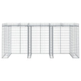 Vidaxl Schans Korb für Mülldose 270 x 91 x 1220 cm verzinktes Eisen