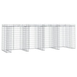 Vidaxl Schans Korb für Müll CAN 350 x 91 x 1220 cm verzinktes Eisen