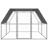 Vidaxl Chicken Coop 3x4x2 m verzinkter Stahl