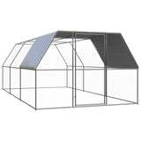 Vidaxl Chicken Coop 3x6x2 m verzinkter Stahl