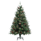Vidaxl Weihnachtsbaum mit Kiefernkegeln 120 cm PVC und PE Green
