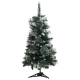 Vidaxl Kunstkerstboom mit Standard 90 cm PVC Grün und Weiß