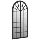VidaXL Gartenspiegel 90x45 cm Eisen schwarz