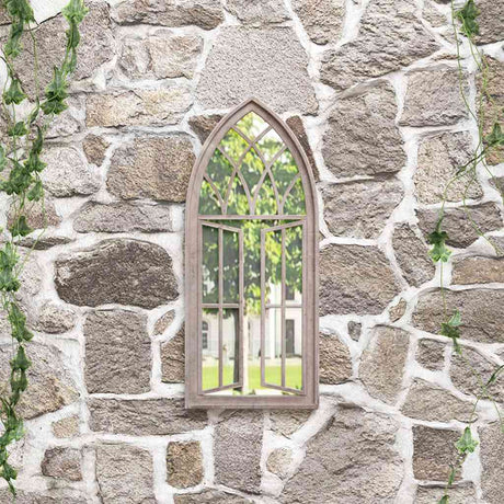 Vidaxl Garden Mirror 70 x 30 cm Eisensand -gelöscht