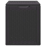 Vidaxl tuinbox 90 l pp rattan zwart