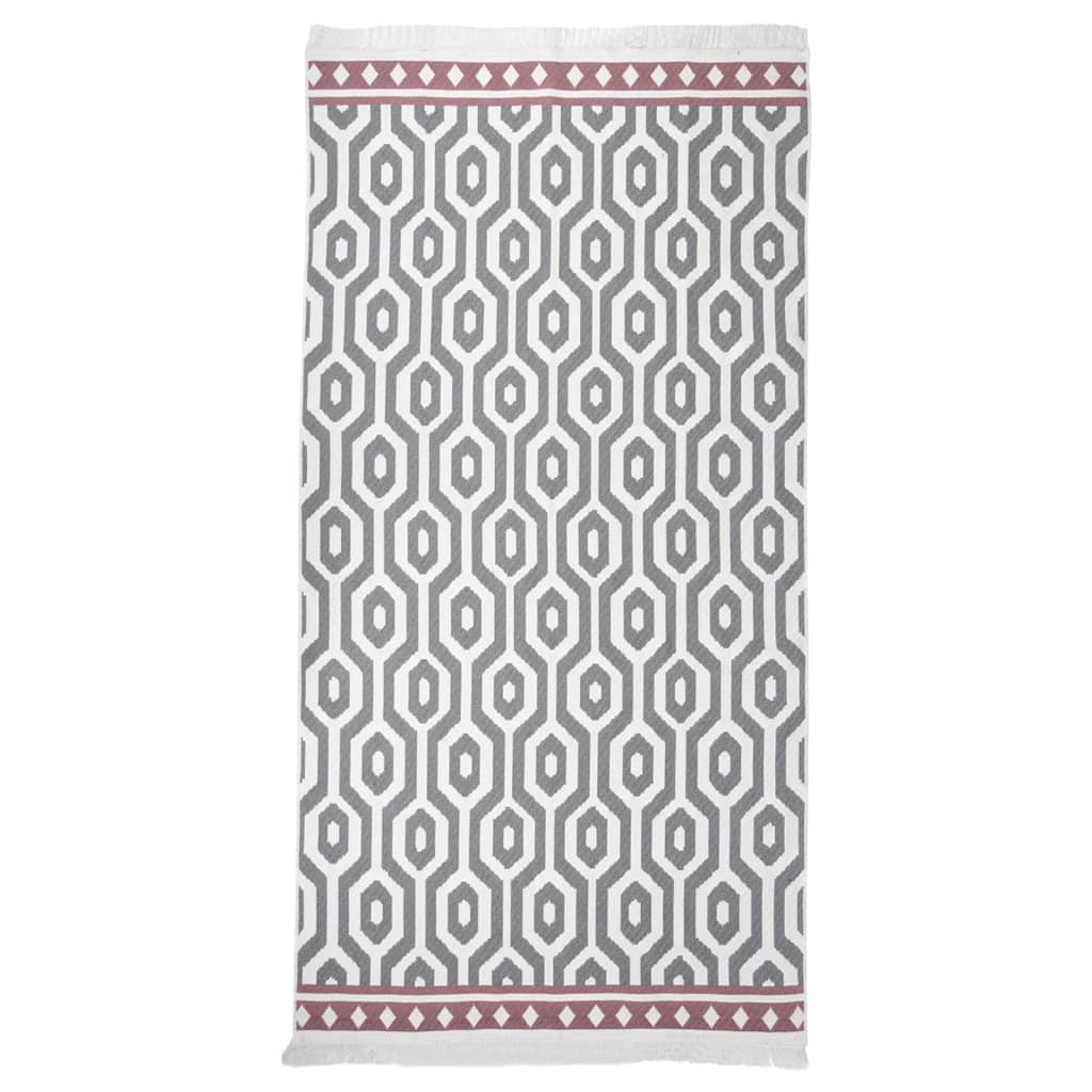 Vidaxl Rug 80x150 cm Baumwollgrau
