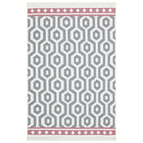 Vidaxl Teppich 160x230 cm Baumwollgrau