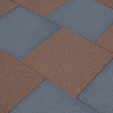 Vidaxl Valt Tiles 6 ST 50 x 50 x 3 cm Gummigrau