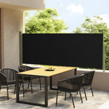 Vidaxl Windschutzscheibe ausziehbar 117x300 cm Schwarz