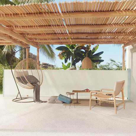 Vidaxl Garden Screen Excorable 117x600 cm Creme -Colored