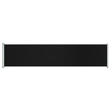 Vidaxl Garden Bildschirm ausziehbar 140 x 600 cm Schwarz
