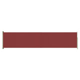 Vidaxl Garden Bildschirm ausziehbar 140 x 600 cm rot
