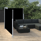 Vidaxl Windschutzscheibe ausziehbar 117x600 cm Schwarz