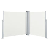 Vidaxl Windschutzscheibe ausziehbar 117x600 cm cremefarben