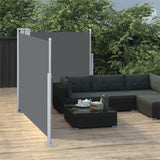 VIDAXL -Windschutzscheibe ausziehbar 117 x 600 cm Anthrazit -geläutet