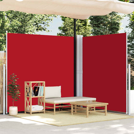 VIDAXL -Windschutzscheibe aus erweiterbares 200x600 cm rot