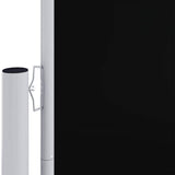 VIDAXL -Windschutzscheibe 180x1000 cm schwarz ausziehbar