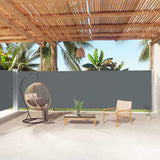 VIDAXL -Windschutzscheibe 180x1000 cm Anthrazit -ausziehbar